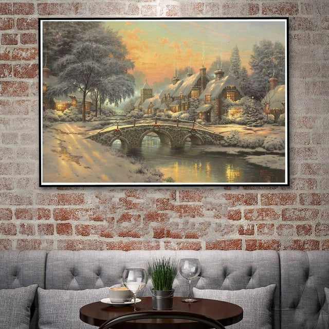 House near the River painting