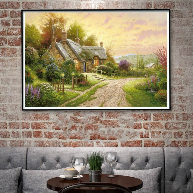 House near the River painting