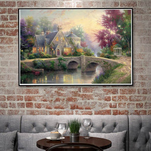 House near the River painting