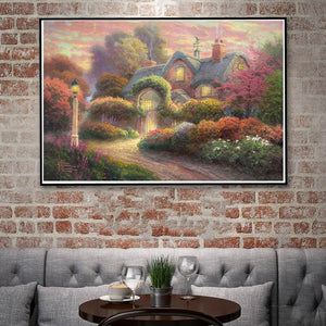 House near the River painting