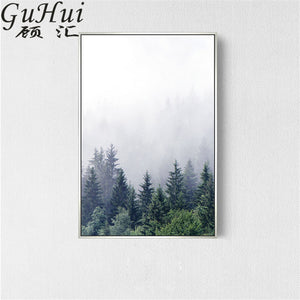 Forest Morning Fog Painting