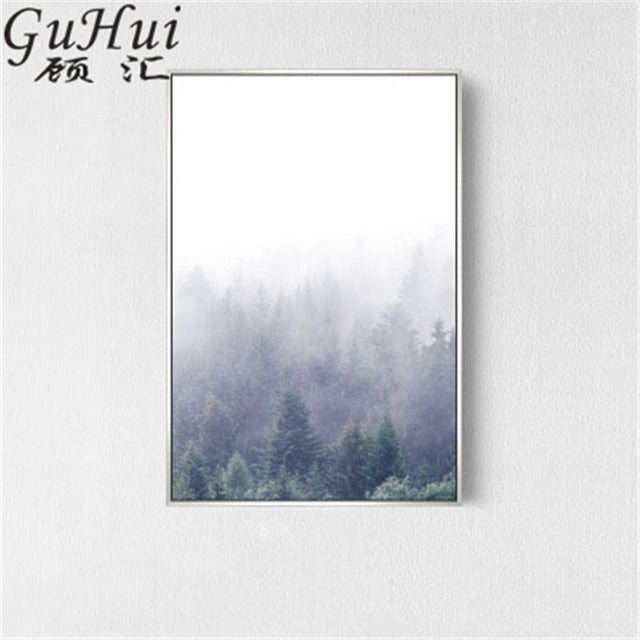 Forest Morning Fog Painting