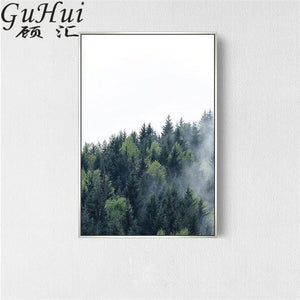 Forest Morning Fog Painting