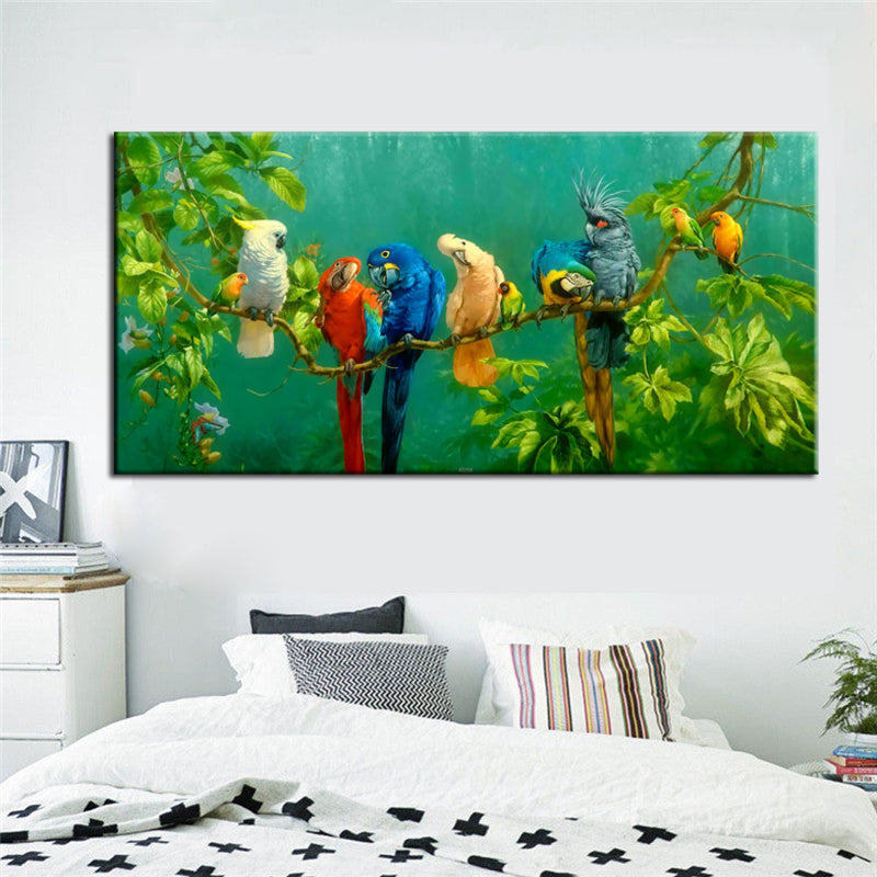 Parrots Print Poster