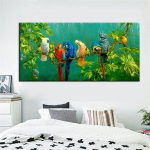 Parrots Print Poster