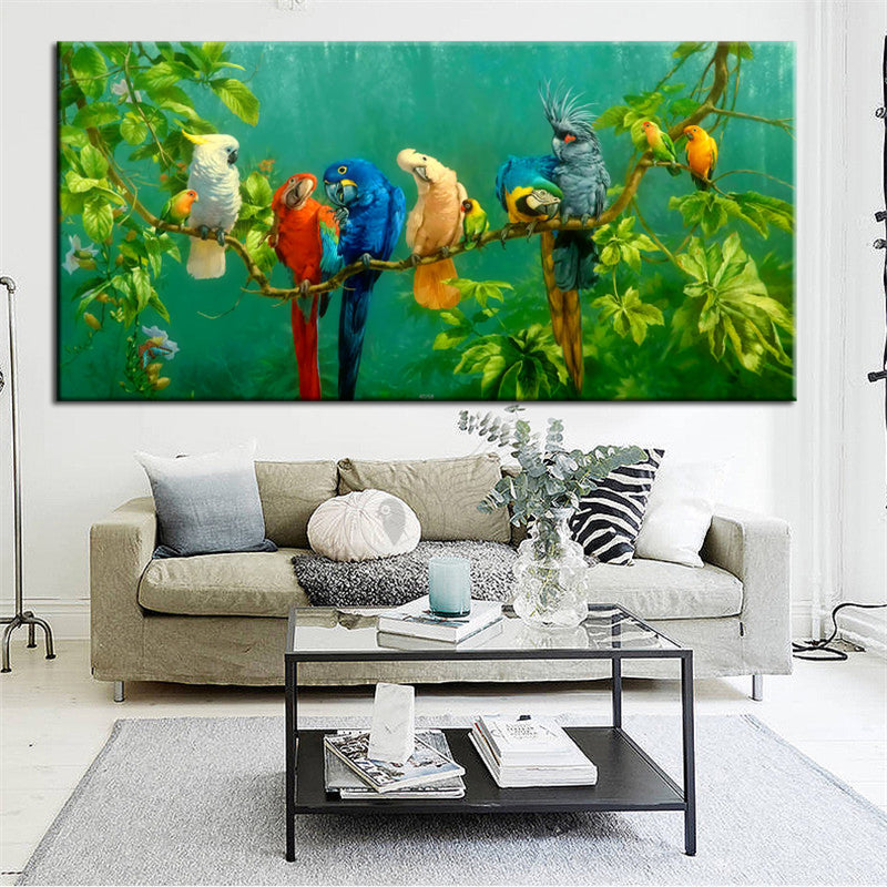 Parrots Print Poster