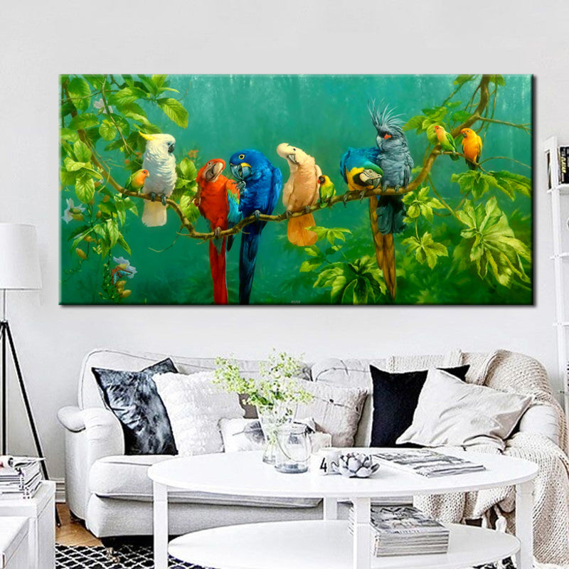 Parrots Print Poster
